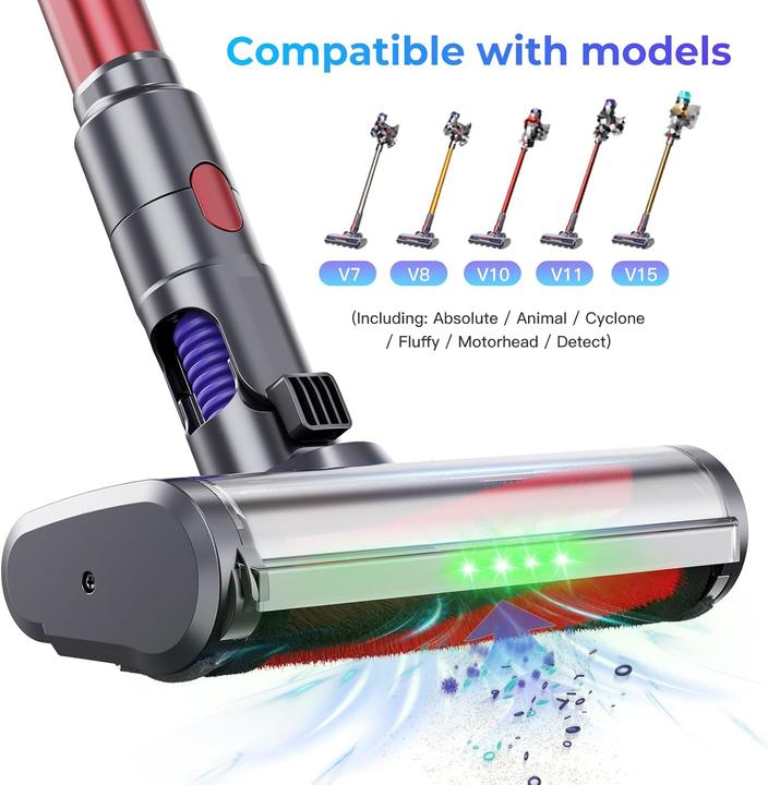 Immagine prodotto Evary Bürstenkopf für Dyson V7-V15 Staubsauger mit LED
