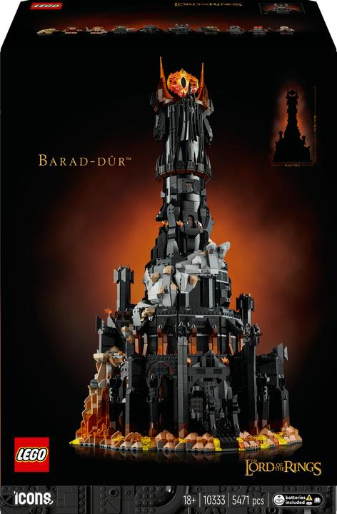 LEGO The Lord of the Rings: Barad-dûr (10333, LEGO Icons, LEGO Seltene Sets)
