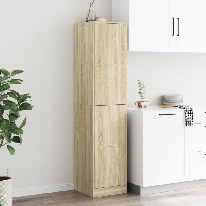 Produktbild VidaXL Apothekerschrank Ausziehschrank Hochschrank Allzweckschrank Sonoma-Eiche