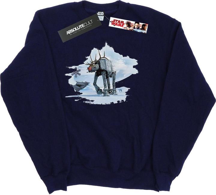 Star Wars Christmas ATAT Reindeer Sweatshirt (XL)