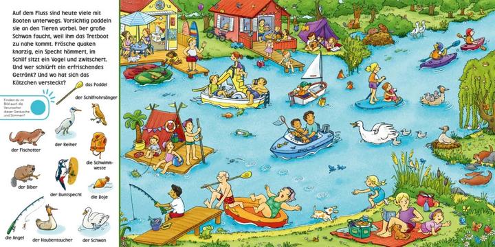 Produktbild Hör mal (Soundbuch): Wimmelbuch: Am Wasser (Deutsch)