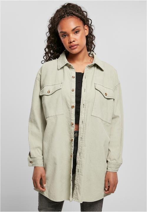 Image du produit Urban Classics Surchemise longue en velours côtelé pour femmes (S)