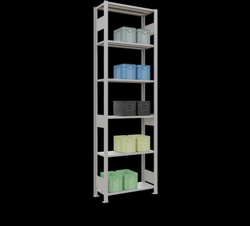 Actual product image Schulte Lagertechnik MULTIplus150 basic racking system with length ledgers
