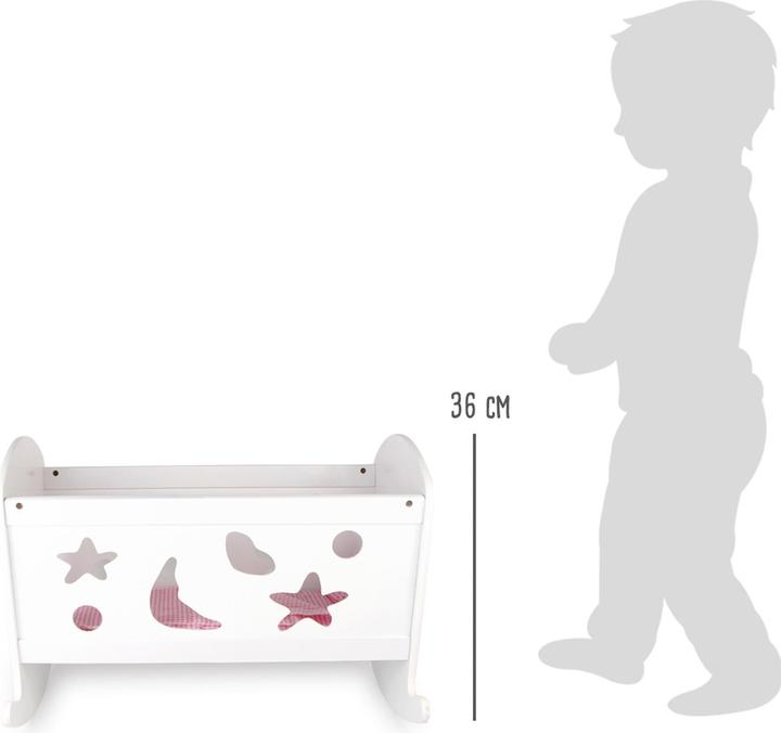 Actual product image small foot Cradle for dolls dream factory