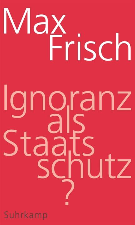 Actual product image Ignoranz als Staatsschutz? (German, Max Fresh, 2015)