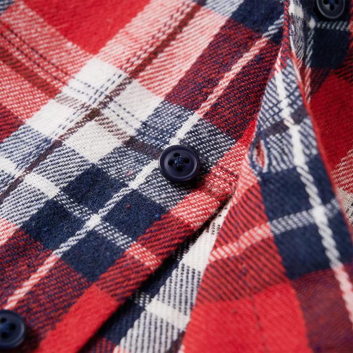 Immagine prodotto VidaXL Camicia da bambino con motivo a quadri rosso e blu navy 116,Materiale: 100 (116)