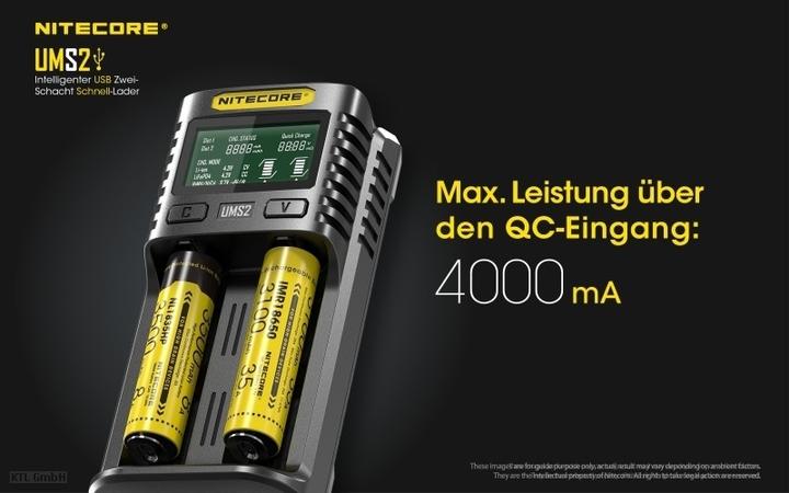 Produktbild Nitecore UMS2 (1 Stk., AAA, AA, Ladegerät ohne Akku)