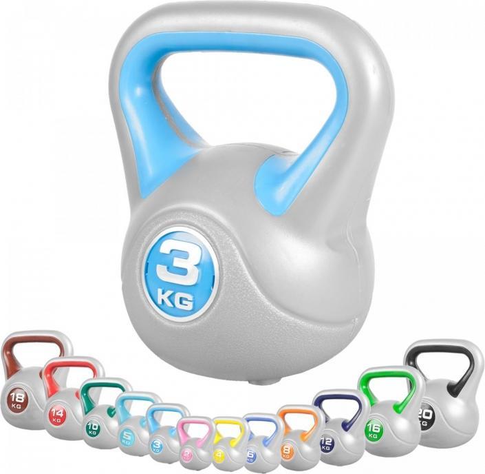 Image du produit Gorilla Sports Set Kettlebell Stylisé (1 x 3 kg, 1 x 4 kg, 1 x 6 kg, 1 x 8 kg, 1 x 10 kg, 1 x 12 kg, 1 x 16 kg, 1 x 14 kg, 1 x 18 kg, 1 x 20 kg, 1 x 2 kg)
