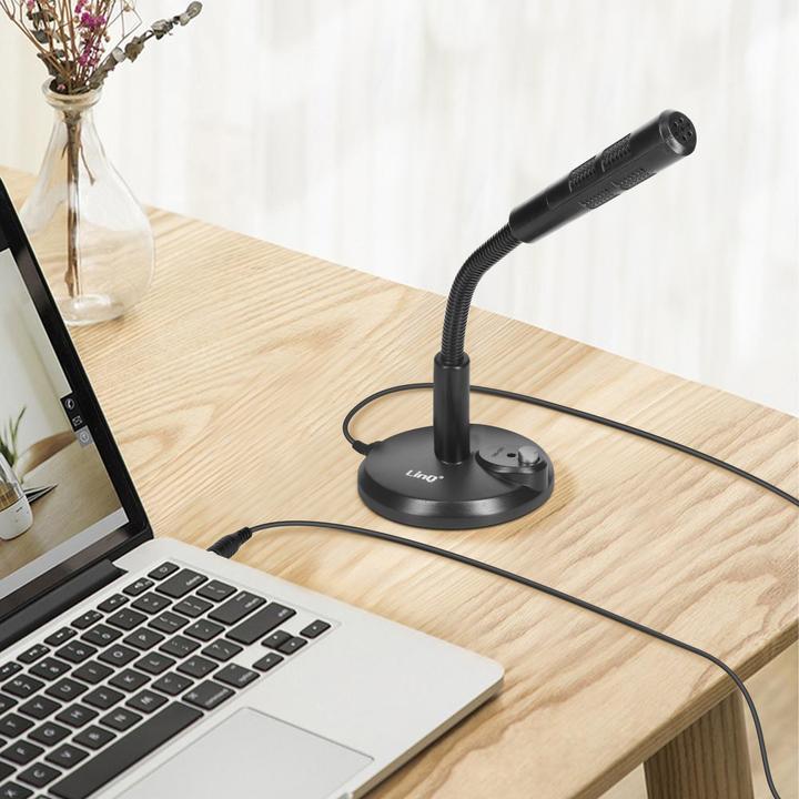 Actual product image LinQ Table microphone with 3.5mm jack connection