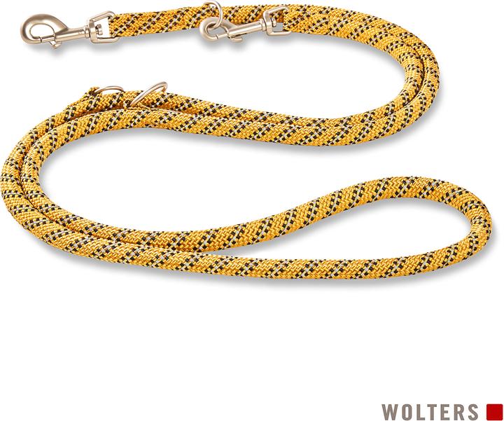 Image du produit Wolters Everest-Tauprogramm Laisse de présentation 200 cm x 1,3 cm curry jaune/noir (Chien, Général)