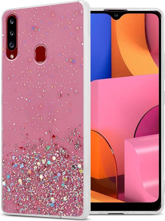 Actual product image Cadorabo TPU cover sparkling glitter (Samsung Galaxy A20s)