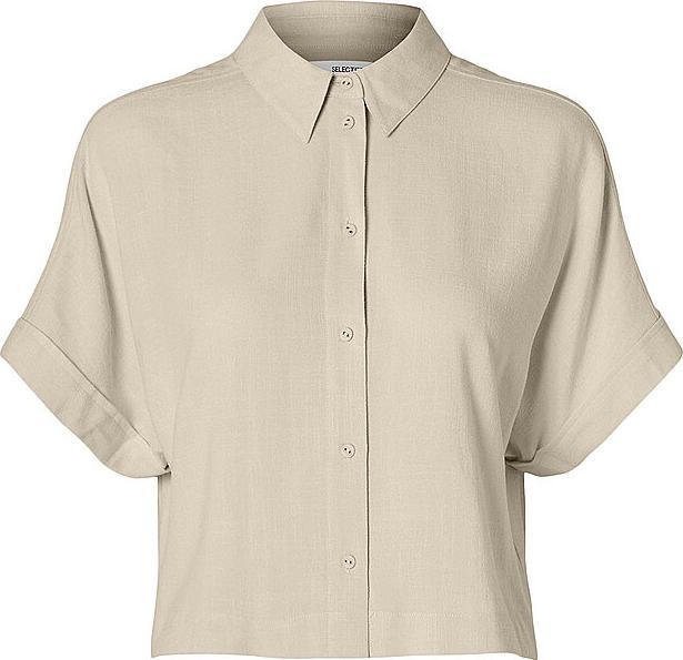 Selected Femme Cropped Kurzarmhemd
