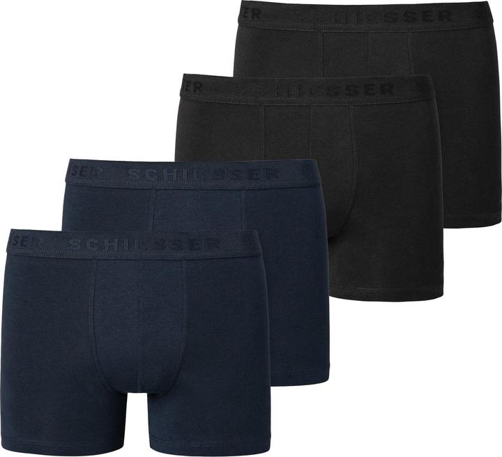 Schiesser Boxershort Casual Bequem sitzend (L, 4er Pack)