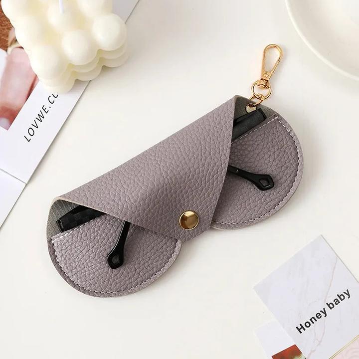 Immagine prodotto Only-Bags.Store Niedliche hängende PU Leder Sonnenbrille Lesen Brille Lagerung Tasche geprägt Brille Abdeckung