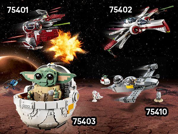 Produktbild LEGO Grogu in seiner Repulsorwiege (75403, LEGO Star Wars)