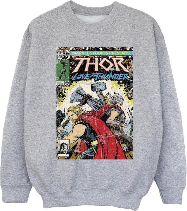 Image du produit - Sweat THOR LOVE AND THUNDER VINTAGE POSTER - Fille (140, 146)