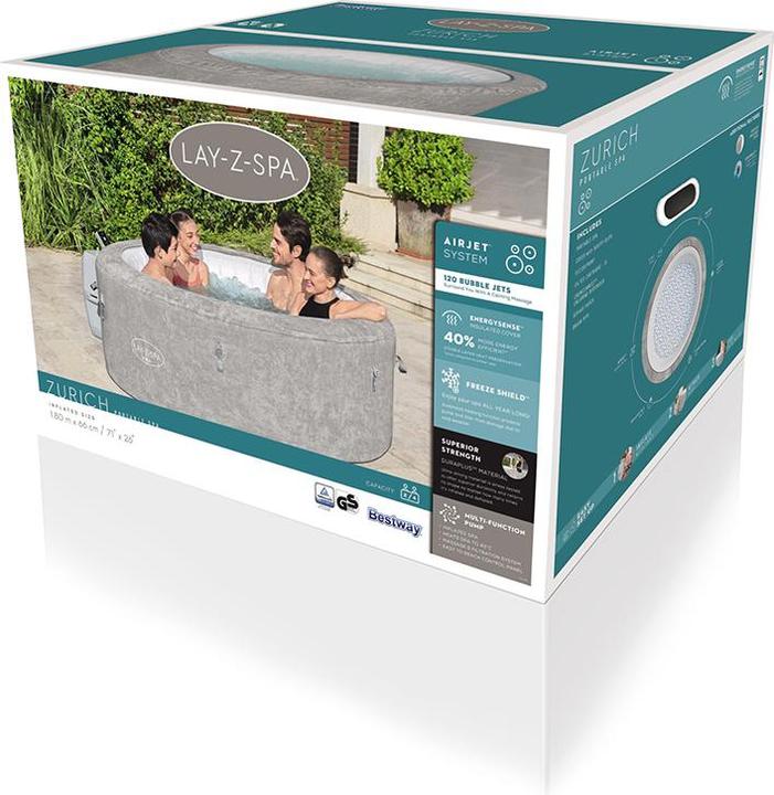 Produktbild Bestway Lay-Z-Spa Zürich 180x66cm Airjet (4 Pers.)