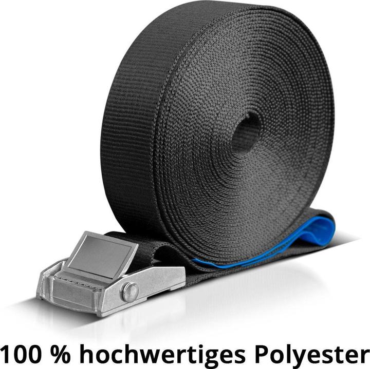 Immagine prodotto Stahlwerk Set di 4 cinghie di fissaggio 6 m x 25 mm LC 250 daN Cinghie di fissaggio Cinghie di fissaggio