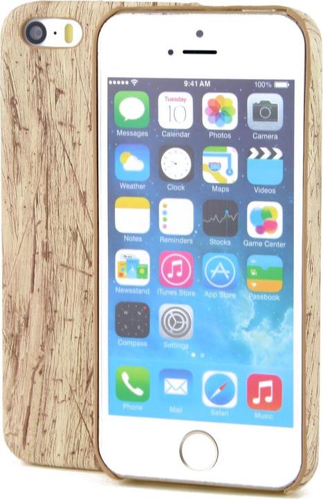 Actual product image König Design Apple iPhone SE 2020 TPU Mobile Sleeve Wood Optics Protection Case Vintage Cover Cases (Apple iPhone SE (2nd Gen))
