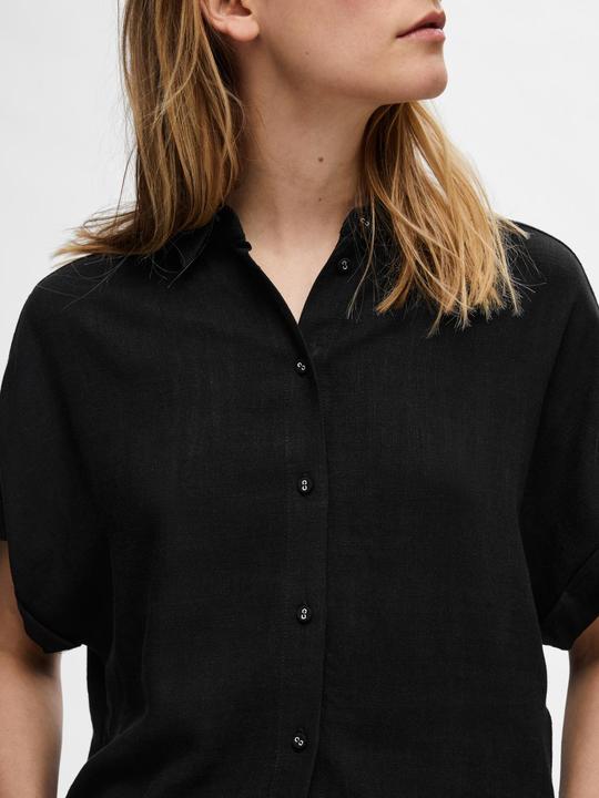 Actual product image Selected Femme Cropped short sleeve shirt (34)