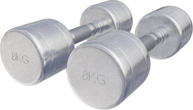 Produktbild Gorilla Sports Chrom Kurzhanteln (2 x 8 kg)