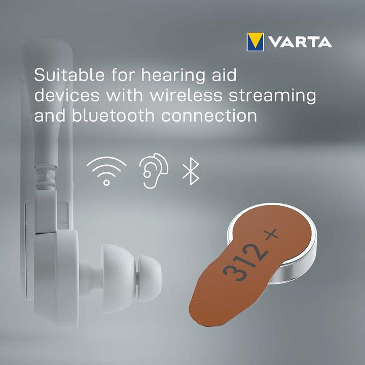Image du produit Varta Pile d'aide auditive (6 pcs, A312, 180 mAh)
