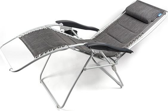 Actual product image Kampa Camping Lounger Opulence Modena Relaxer Grey