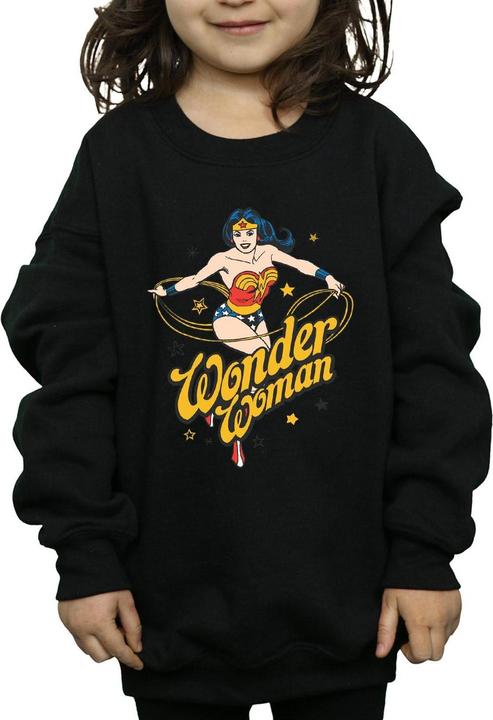 Immagine prodotto Wonder Woman Stars Felpa Ragazze (152, 158)