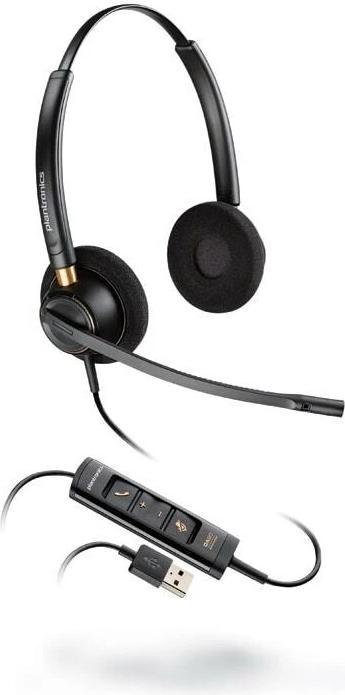 Actual product image Poly HP Micro-casque stéréo EncorePro 525-M USB-A certifié Microsoft Teams, Avec fil, Appels/Musique (Cable, USB-A)