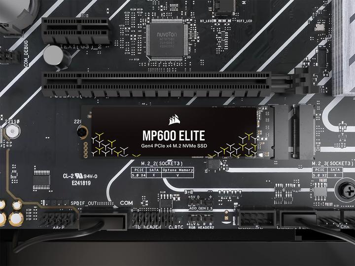 Produktbild Corsair MP600 ELITE 4TB NVMe PCIe M.2 SSD (no heatsink) (4000 GB, M.2 2280)