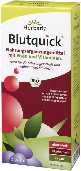Produktbild Herbaria Blutquick mit Eisen und Vitaminen Bio (1 Stück, Flüssigkeit)