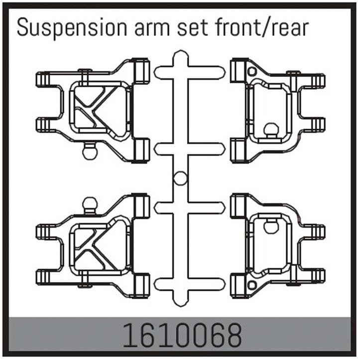 Absima ensemble bras de suspension avant/arrière