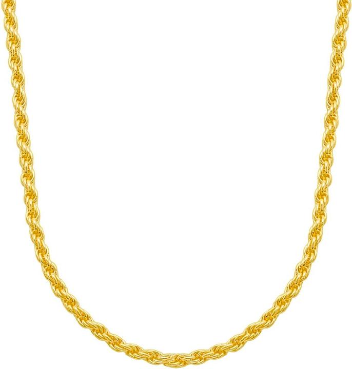 Image du produit Candy Collier cordon Edina 3.5mm, argent sterling 925, plaqué or (Argent sterling 925, Plaqué or 18k, 42 cm)