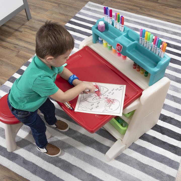 Produktbild Step2 Flip & Doodle Easel Desk With Stool