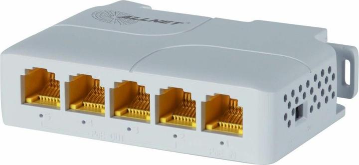 Produktbild Allnet Switch unmanaged 5 Port • 5x GbE • PoE Budget 85W • 1x bt out, 3x PoE af/at out, 1xPoE bt 90 (5 Ports)