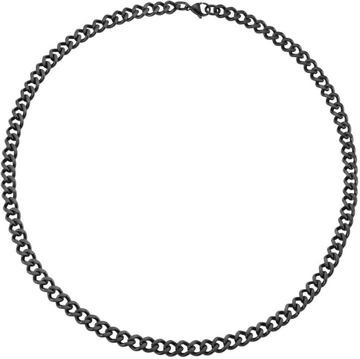 Bijouteria Halskette (Edelstahl, PVD Beschichtung (schwarz), 50 cm)