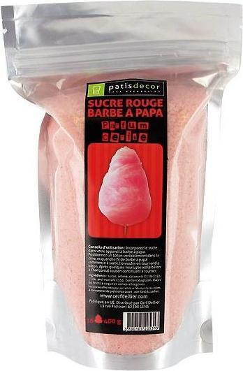 Immagine prodotto Patisdécor Preparazione dello zucchero filato - Ciliegia(400g) (400 g)