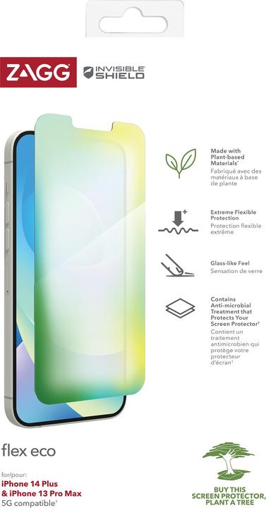 Immagine prodotto Zagg Invisbleshield Fusion Eco Ip (1 Pezzo/i, Apple iPhone 13 Pro Max, Apple iPhone 14 Plus)