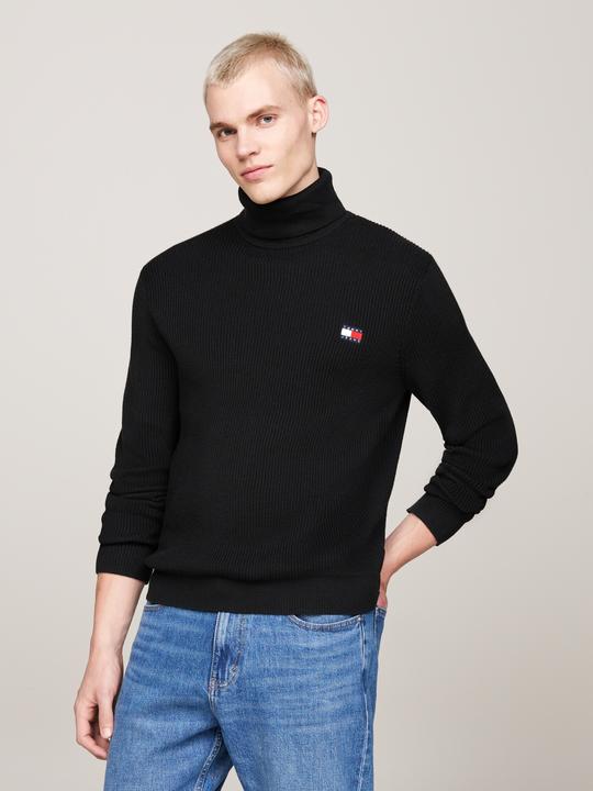 Actual product image Tommy Hilfiger Tommy Jeans Slim Fit Coltrui met wol - Zwart - Maat M (M)