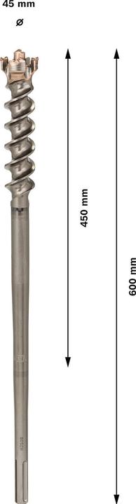 Actual product image Bosch Professional Zubehör PRO SDS max-9 break through drill bit, 45 x 450 x 600 mm (45 mm)
