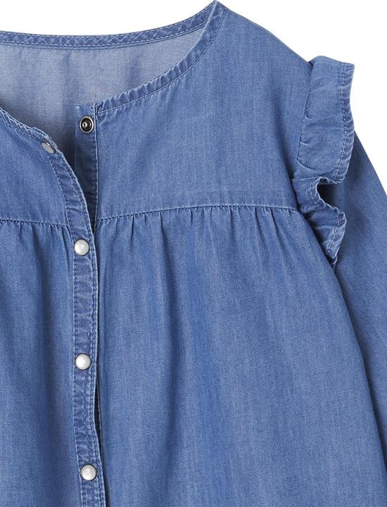 Image du produit Vertbaudet Blouse en jean fille avec volants (110)