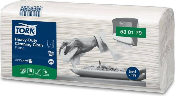 Image du produit Tork Chiffon de nettoyage 530179 L238xl338ca. mm blanc 1 épaisseur, non gaufré (1 x)