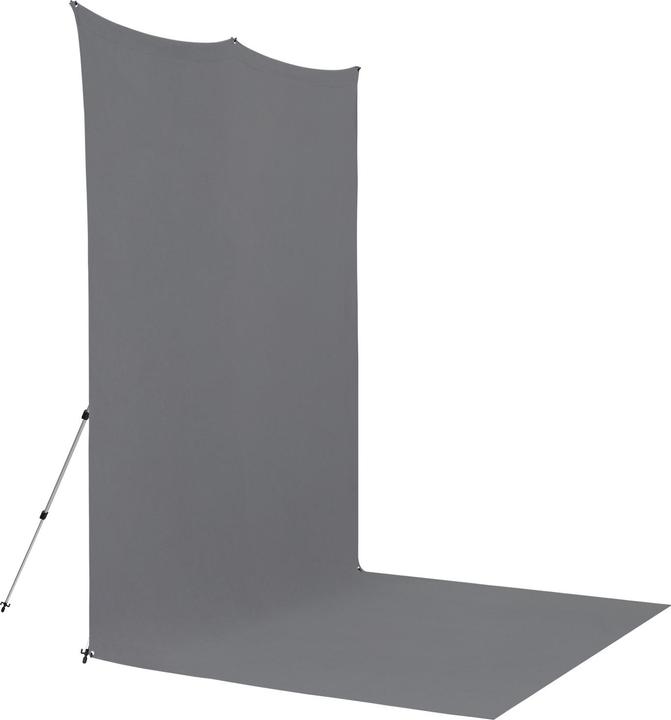 Image du produit Westcott X-Drop Pro - Neutral Gray (8' x 13') Wrinkle-Resistant Backdrop Kit, 2.4x4 m (8 cm, 13 cm)