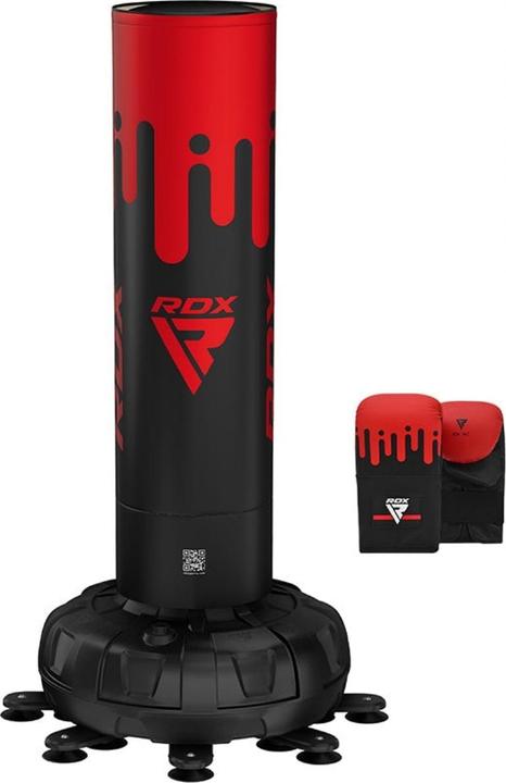 Image du produit Rdx Sac de frappe autoportant F9 rouge/noir - 183 cm + gants F9 rouge/noir (180 cm)