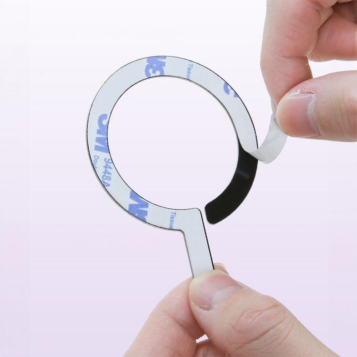 Produktbild Tech-Protect MagSafe MetalRing universal magnetic - black / silver (2 pcs)