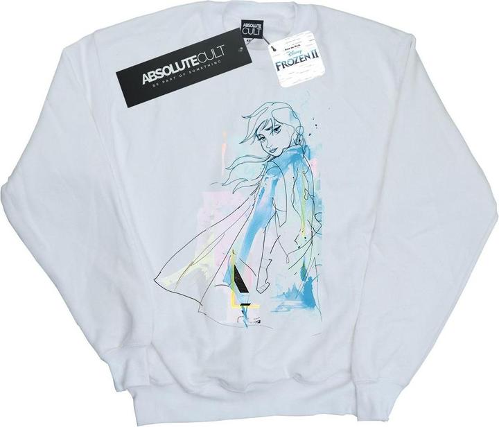 Actual product image Disney Girls Frozen 2 Anna Watercolour Sketch Sweatshirt (152, 158)