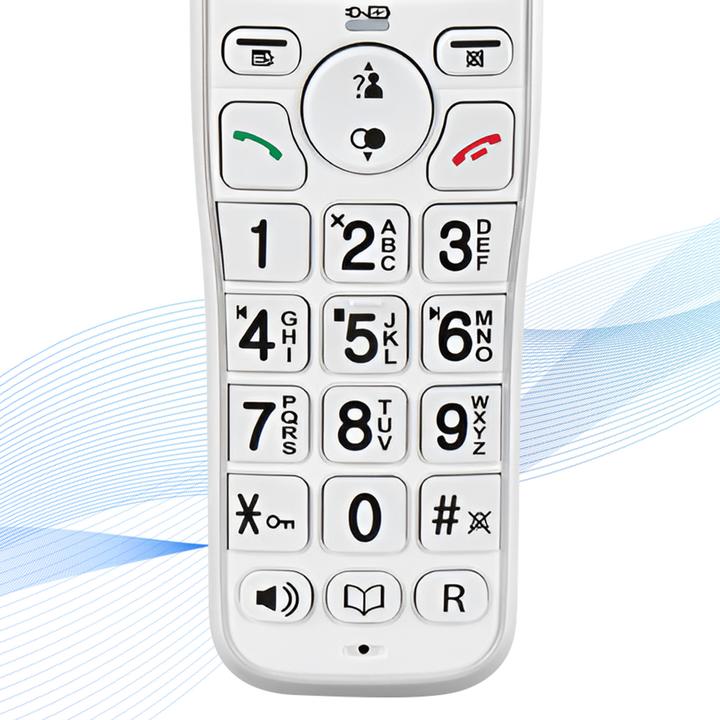Produktbild Geemarc AMPLIDECT 295 Schnurloses Seniorentelefon Anrufbeantworter Beleuchtetes Display Weiss