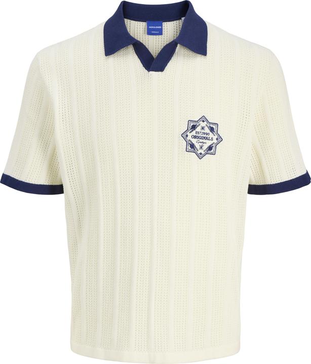 Jack & Jones Jordia Knit Split Neck Polo Styd Ss25 (L)