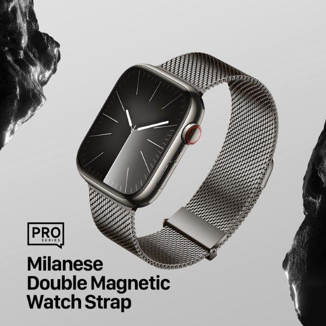 Actual product image Dux Ducis Milanese Pro Armband (41 mm, 40 mm, 38 mm, Stainless steel)