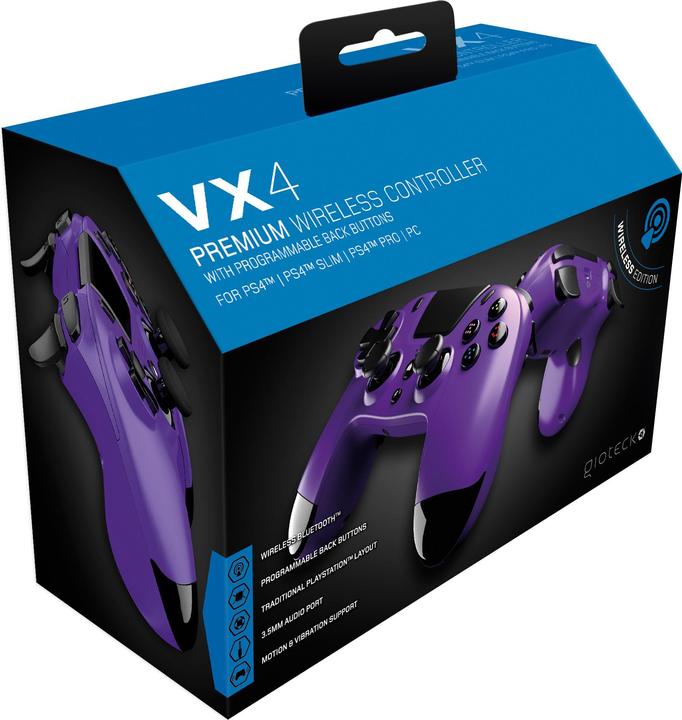 Actual product image Gioteck VX-4 Black Bluetooth Gamepad Analog / Digital PlayStation 4 (PS4)